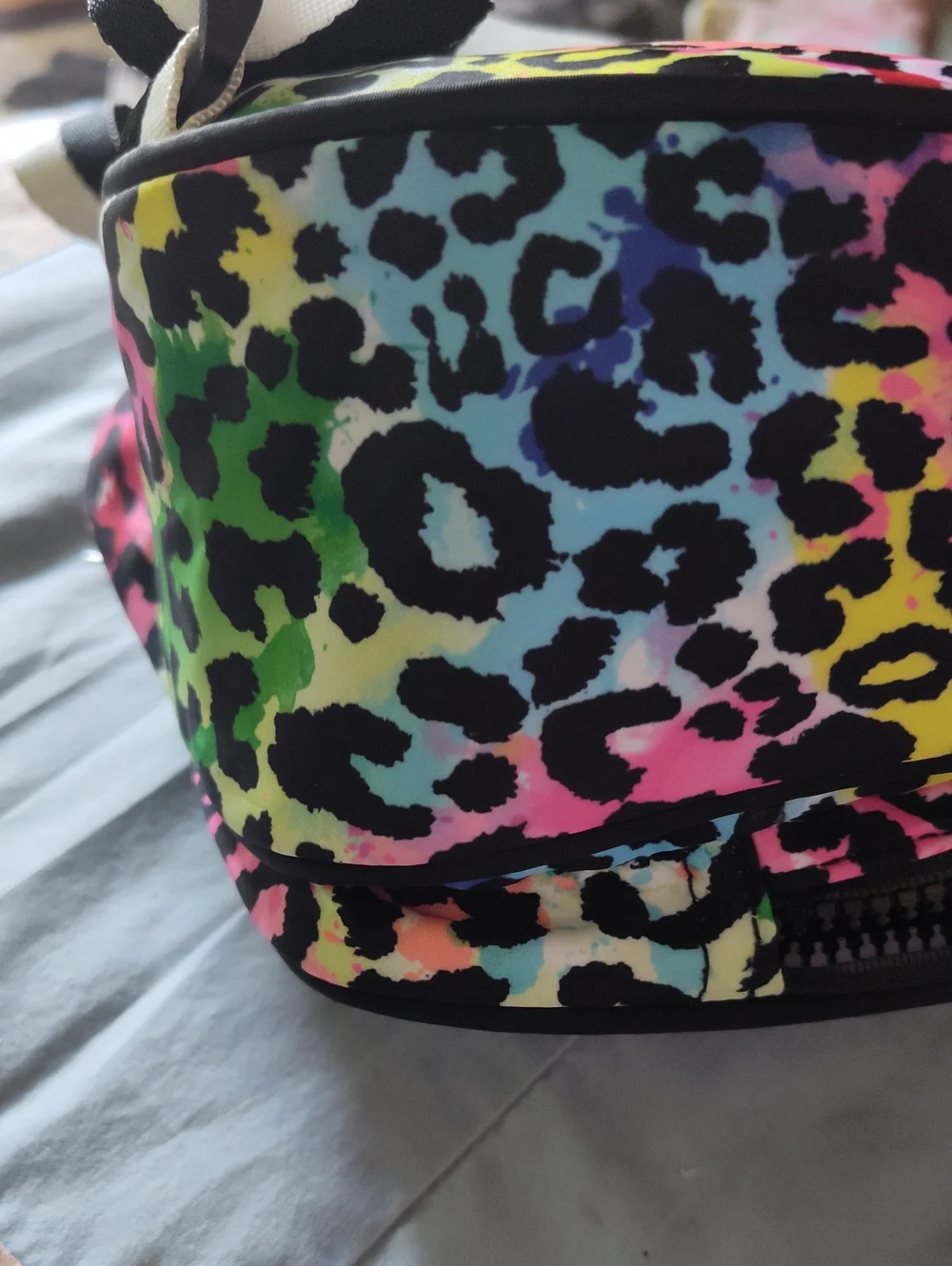 Justice Sport Rainbow Leopard Print Mini Backpack